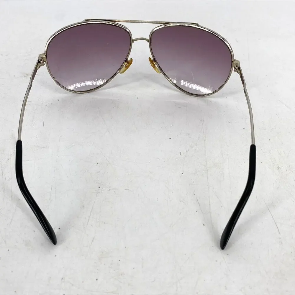 Vintage Opti Ray Aviator Sunglasses Turquoise Crackle Frame Gradient Lens